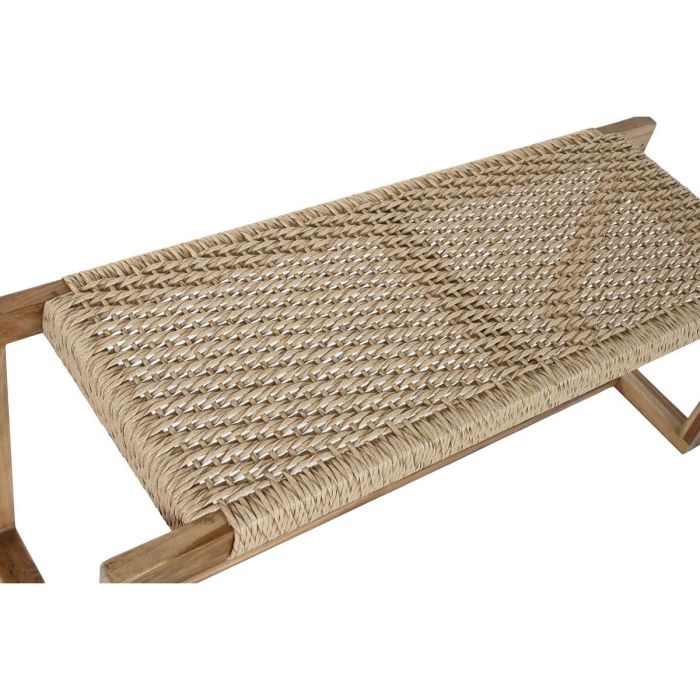 DKD Home Decor Descalzadora Boho de Teca y Fibra Marrón 120 x 40 x 45 cm 3 DKD Home Decor Descalzadora Boho de Teca y Fibra Marrón 120 x 40 x 45 cm 3