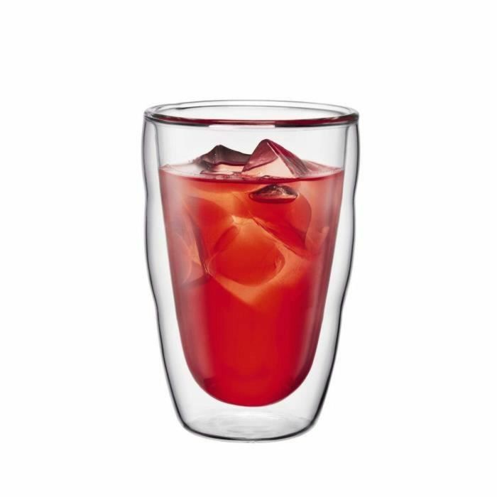 Bodum BOD0699965199210 Juego de 6 Vasos Térmicos Pilatus Doble Pared Transparente 0,35 l 3