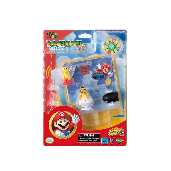 Juego balanceo super mario sky stage, incluye 3 figuras 12,80 x 10,50 cm