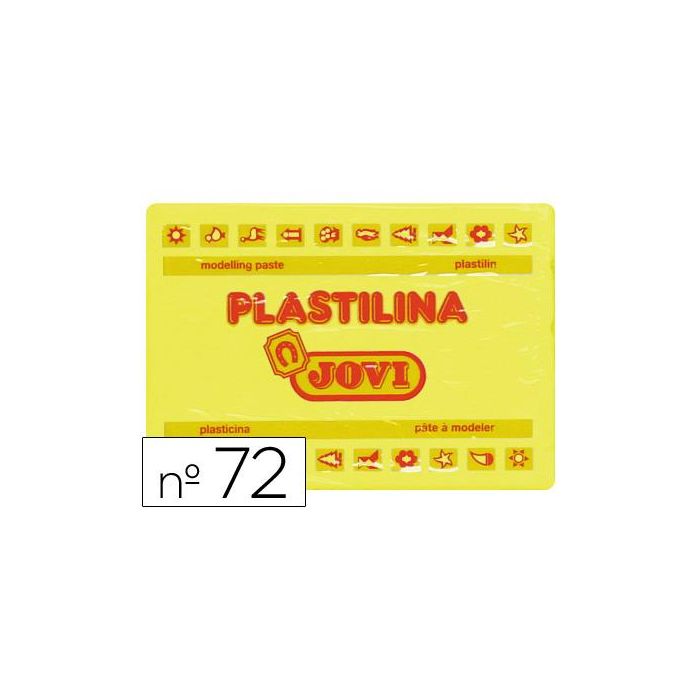 Plastilina Jovi 72 Amarillo Claro Unidad Tamaño Grande