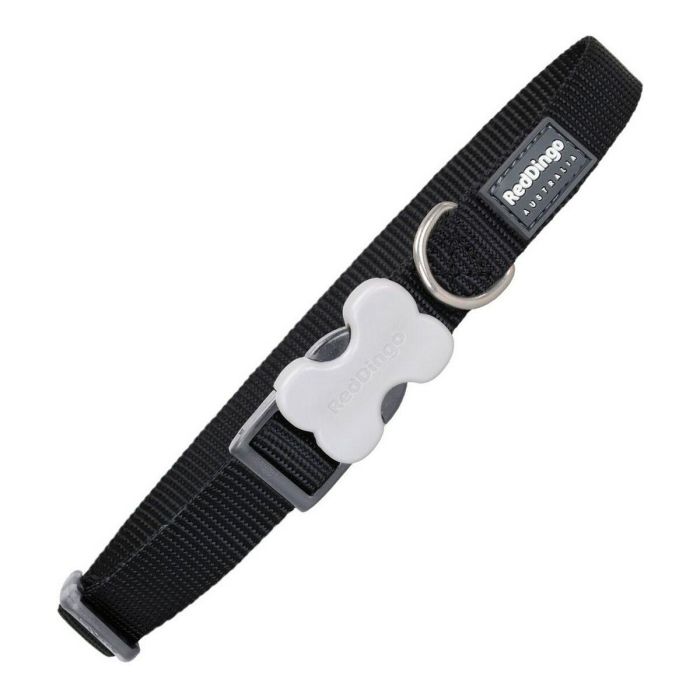Red Dingo Collar Perro Liso Negro 25 mm X 41-63 cm