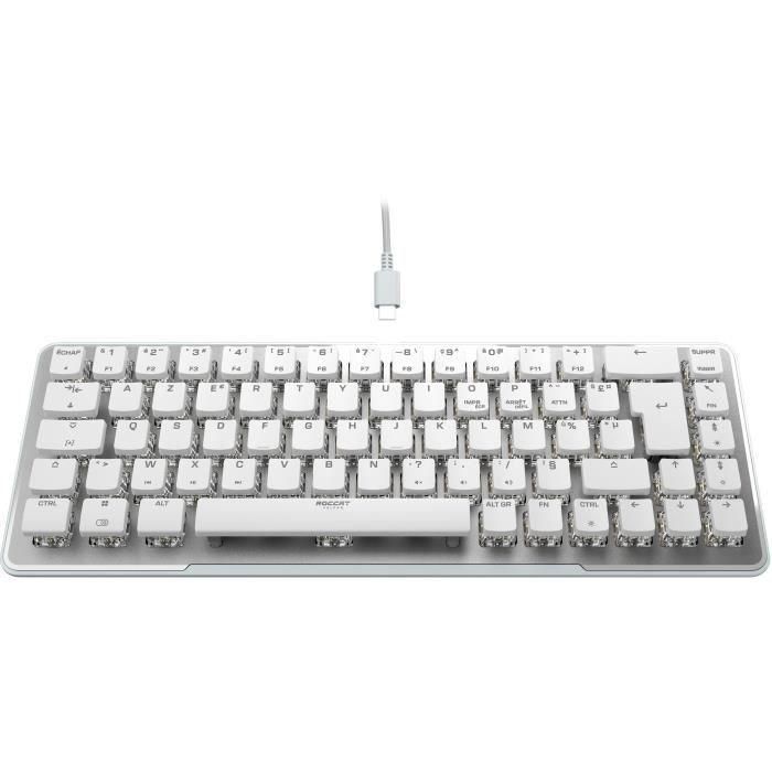 Teclado con cable - óptica y mecánica - Roccat - Vulcan II Max - Azerty - Retro -Lukera - White 3