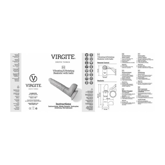 Vibrador realista Virgite 5 Vibrador realista Virgite 5