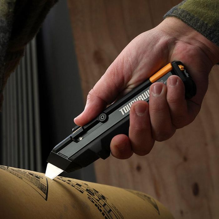 Toughbuilt Cúter Recargable TB-H4S2-03 con 5+5 Hojas, Cuchilla Multiuso y Gancho 7