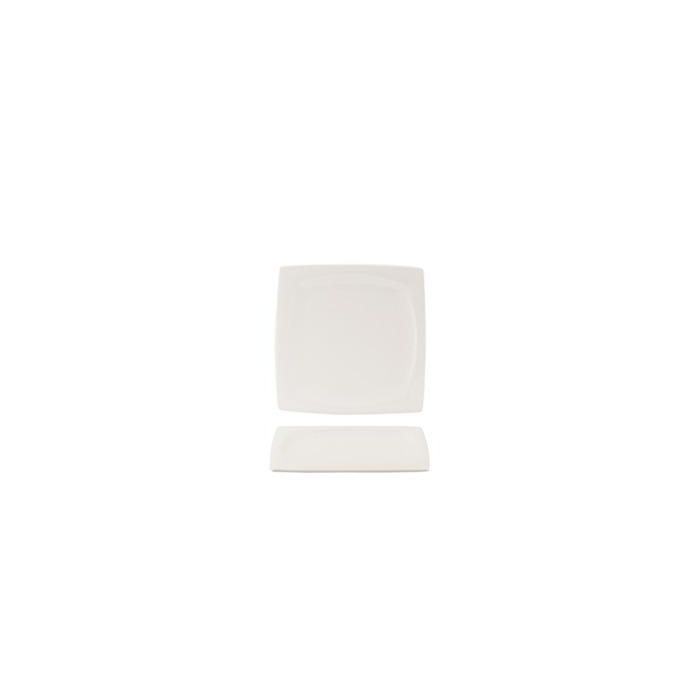 Plato Llano NOUBON QUAT 21x21 cm - Porcelana Marfil - SUMMA (6 Unidades) Plato Llano NOUBON QUAT 21x21 cm - Porcelana Marfil - SUMMA (6 Unidades)