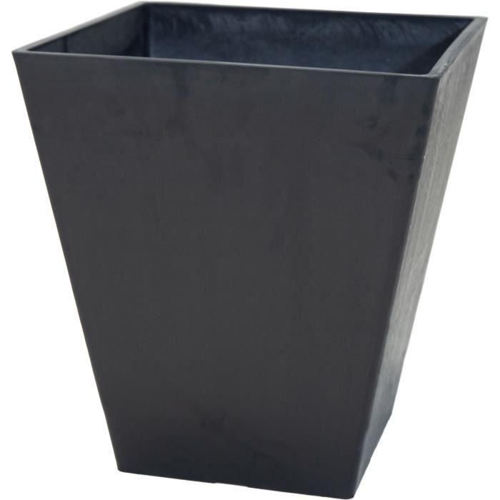 Maceta - MEGA COLECCIONES - Ecostone Square - 41 x 45 cm - Negra Maceta - MEGA COLECCIONES - Ecostone Square - 41 x 45 cm - Negra