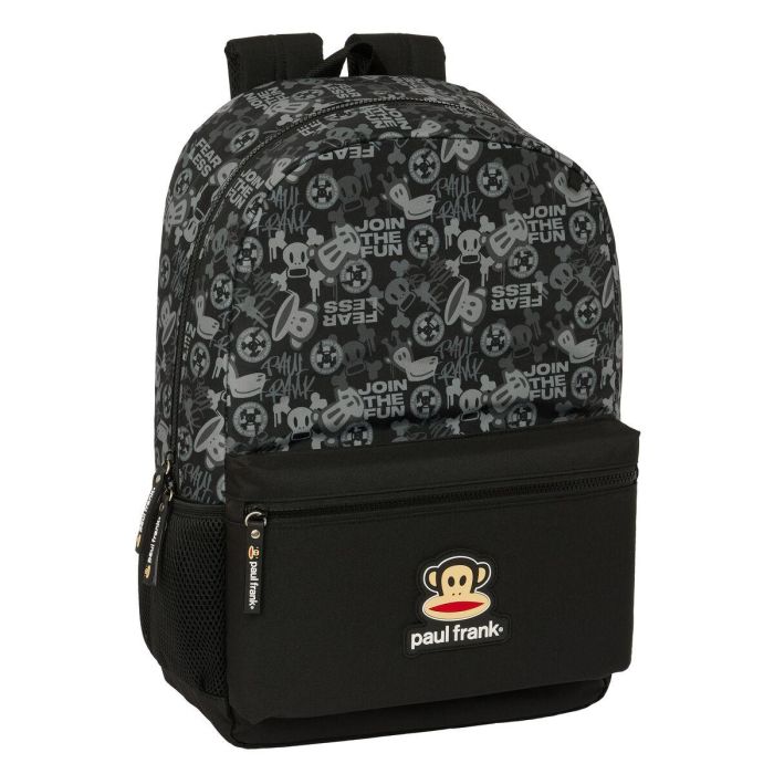 Mochila Escolar Paul Frank Join the fun Negro 30 x 46 x 14 cm 0 Mochila Escolar Paul Frank Join the fun Negro 30 x 46 x 14 cm 0