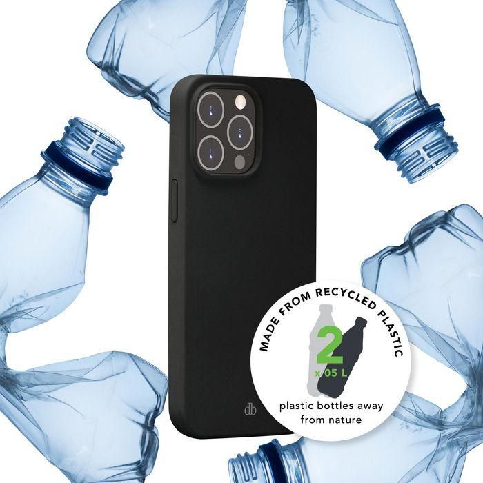 dbramante1928 Monaco iPhone 14 Pro Max Funda silicona reciclada Night Black MagSafe protección 3 capas 9