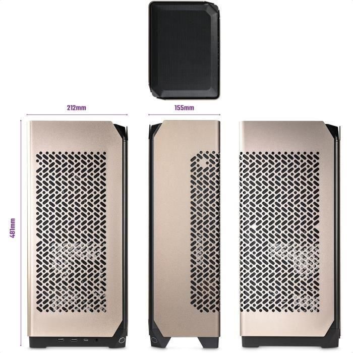 Caja de PC - COOLER MASTER - Ncore 100 Max Bronze Edition - MiniT/ITX/850W/WC (NR100-ZNNN85-SL0) 1 Caja de PC - COOLER MASTER - Ncore 100 Max Bronze Edition - MiniT/ITX/850W/WC (NR100-ZNNN85-SL0) 1