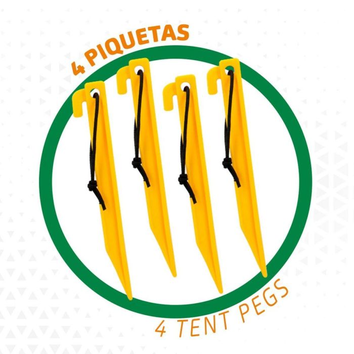 Portería de Fútbol Aktive 200 x 100 x 100 cm (2 Unidades) 2 Portería de Fútbol Aktive 200 x 100 x 100 cm (2 Unidades) 2
