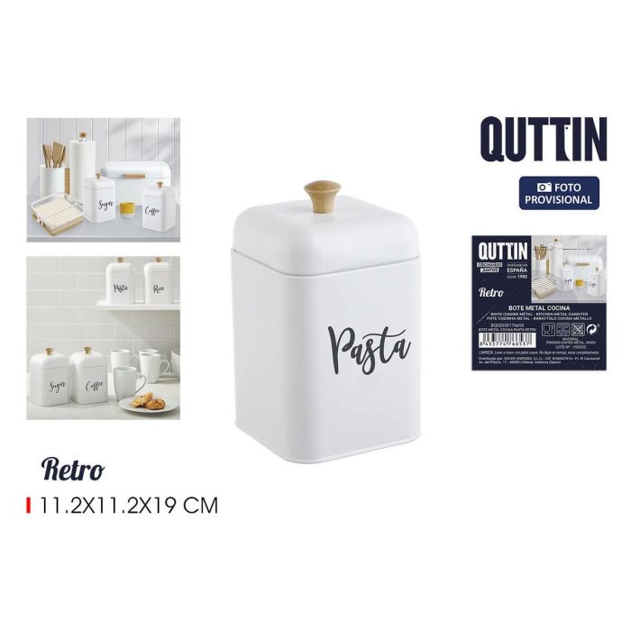 Bote Metálico Quttin PASTA (12 Unidades) 3 Bote Metálico Quttin PASTA (12 Unidades) 3
