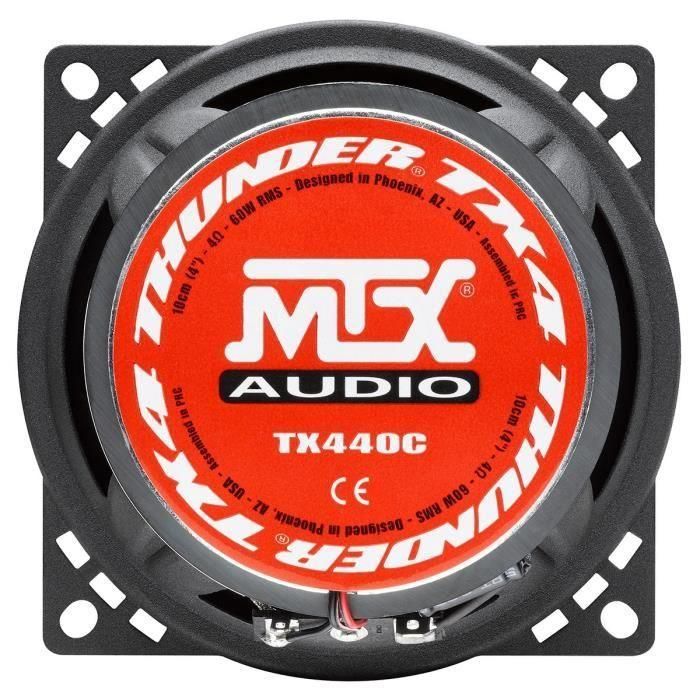 MTX TX440C Altavoces Coaxiales 2 Vías 10 cm (4'') 60W RMS 240W Pico 4 Ohm 2