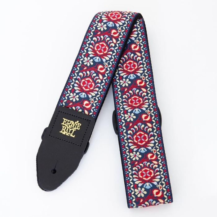Correa Guit/ Bajo Jacquard Polypro - "Royal Bloom"