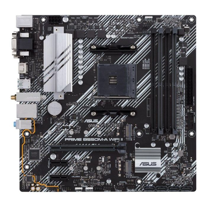 ASUS AM4 PRIME B550M-A WiFi II Placa Base para AMD Ryzen 3000 y 5000 Series DDR4 Micro ATX 7
