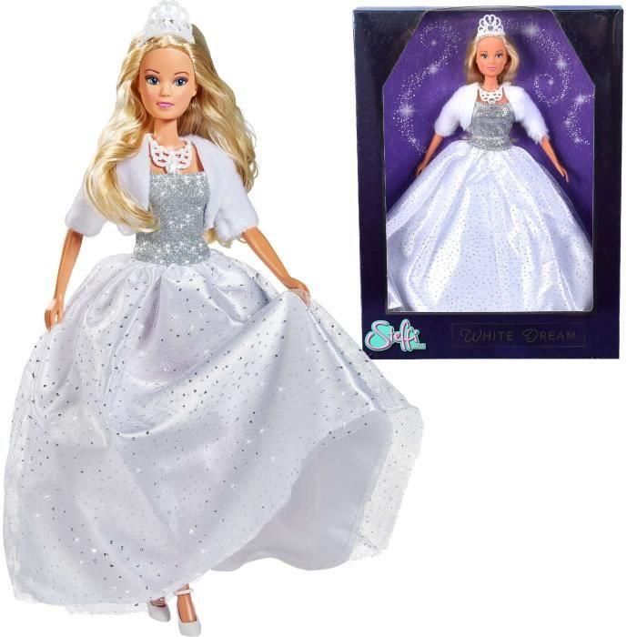 Steffi Love - Reve blanc - Muñeca Fashion 29cm - Vestido + Accesorios - A partir de 3 años Steffi Love - Reve blanc - Muñeca Fashion 29cm - Vestido + Accesorios - A partir de 3 años
