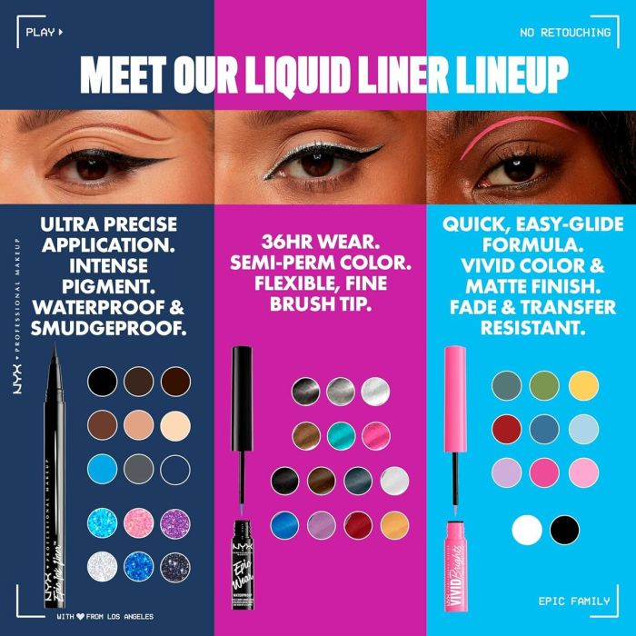 Set de Maquillaje NYX EPIC INK LINER 1 Set de Maquillaje NYX EPIC INK LINER 1
