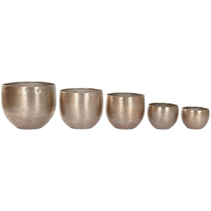 Macetero Glam DKD Home Decor Dorado 35 x 29.5 x 35 cm Set de 5 1 Macetero Glam DKD Home Decor Dorado 35 x 29.5 x 35 cm Set de 5 1