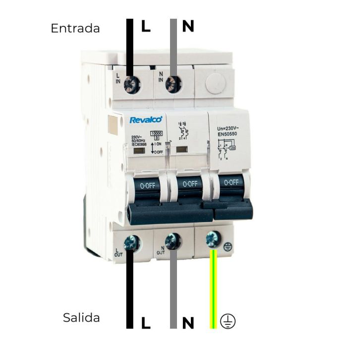 Iga 2p 40a c 10ka protector de sobretension permanente segun normativa en-50550 y transitorio 5-15ka 275v 1