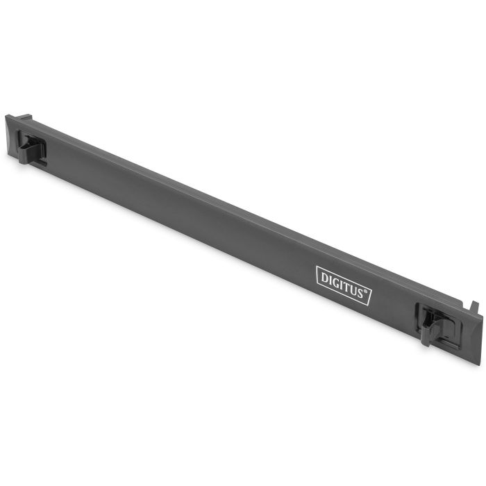 Digitus Panel Vacío 1U para Armario de Red/Servidor, Snap-In, ABS Sintéticos, Negro