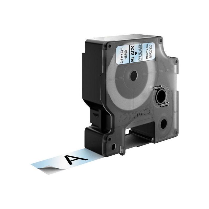 Cinta Laminada para Rotuladoras Dymo D1 45800 LabelManager™ Negro Transparente (5 Unidades) 1 Cinta Laminada para Rotuladoras Dymo D1 45800 LabelManager™ Negro Transparente (5 Unidades) 1