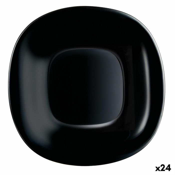 Plato de Postre Luminarc Carine Negro Vidrio (19 cm) (24 Unidades) 0 Plato de Postre Luminarc Carine Negro Vidrio (19 cm) (24 Unidades) 0