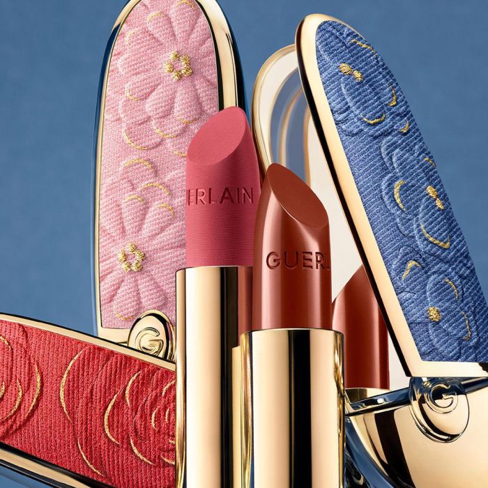 Guerlain ROUGE G BLOOMING DENIM #Cherry Blossom Carcasa Edición Limitada 4