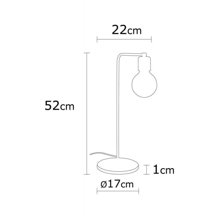 Lámpara de Mesa Harput Negro/Cobre 1xE27 Sin Bombilla [OPV-525NOR2169] 1