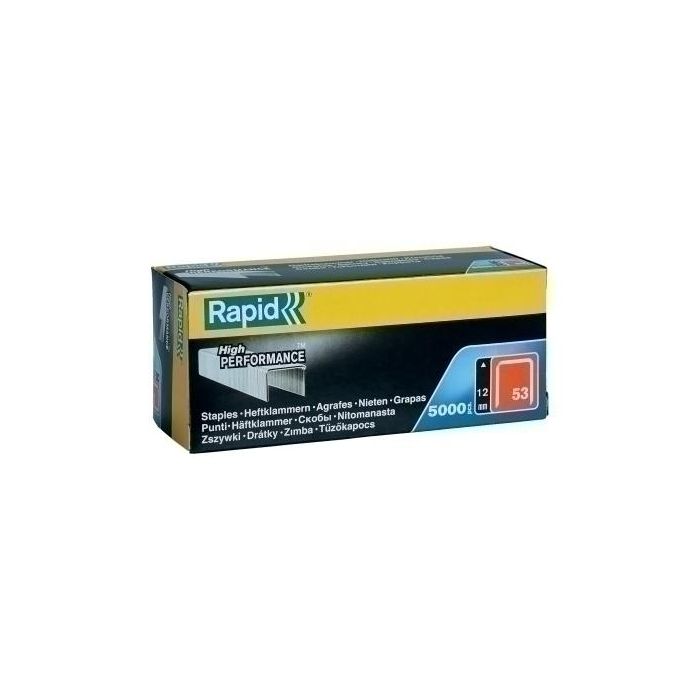 Grapas Rapid Clavadora 53/ 12 Mm. Galvanizadas Caja De 5000