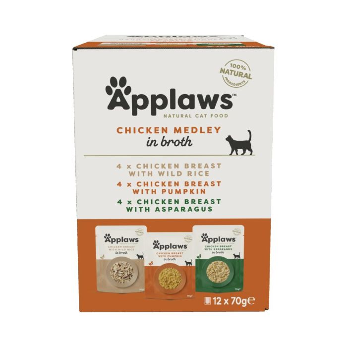 Applaws Cat Sobre Caldo Pollo Multipack 12x70