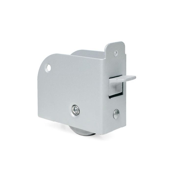 Q&Q Rueda Rexton para Cama Nido Doble Pared con Freno Unidireccional Gris. Espesor 30mm, Carga 70kg, Mano Derecha