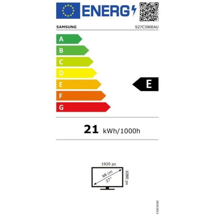Samsung S27C390EAU Monitor Curvo de 27'' Full HD LED 1920x1080 75Hz 4ms VA, 2xHDMI DisplayPort, Altavoces, Negro 15 Samsung S27C390EAU Monitor Curvo de 27'' Full HD LED 1920x1080 75Hz 4ms VA, 2xHDMI DisplayPort, Altavoces, Negro 15