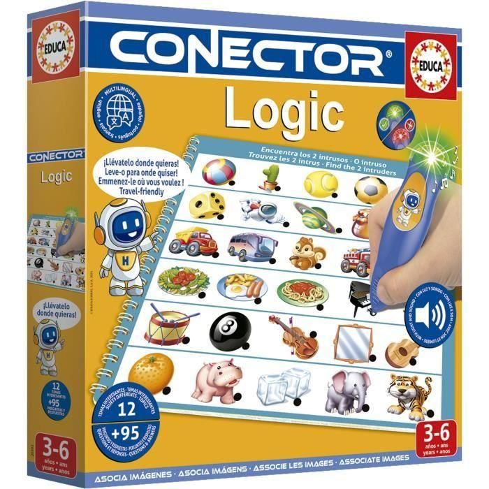 Educa EDU8412668203938 Juego Educativo Logic - 90 Preguntas, 12 Temas, Formato Libro - A partir de 3 años 1 Educa EDU8412668203938 Juego Educativo Logic - 90 Preguntas, 12 Temas, Formato Libro - A partir de 3 años 1