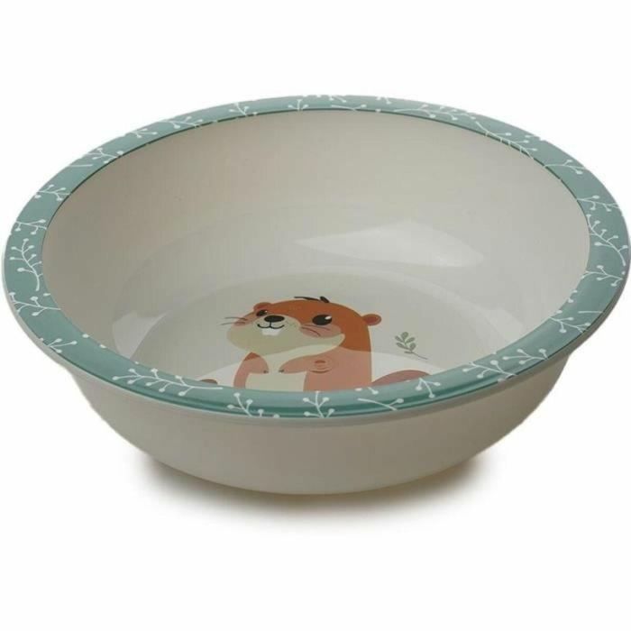 Thermobaby AAAOY87759 Primer Set de Comida Infantil Microondas: Plato, Bol y Taza para Bebés y Primeras Comidas con Diseño Castor 1