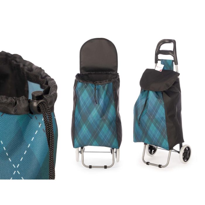 Carro de Compra Kinvara 2 Ruedas Verde, 88x35x8 cm, Capacidad 33 l, Peso Máximo 20 kg (6 Unidades) Carro de Compra Kinvara 2 Ruedas Verde, 88x35x8 cm, Capacidad 33 l, Peso Máximo 20 kg (6 Unidades)