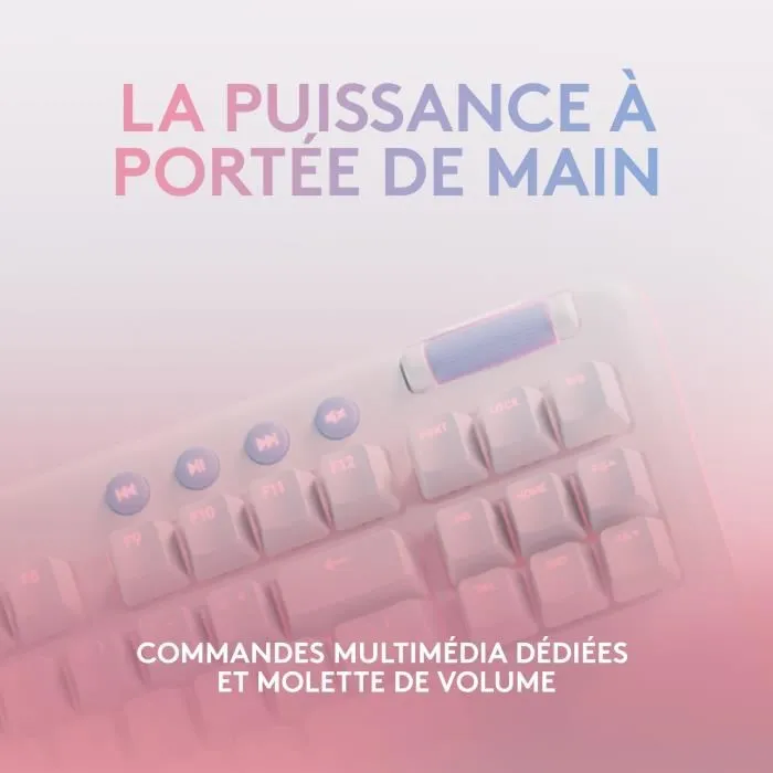 Logitech G Teclado para juegos G713 Mecánico Táctil con cable GX Brown Reposamuñecas Niebla Blanca 4