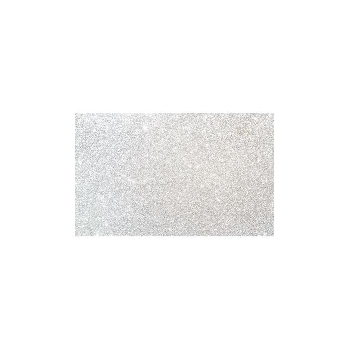 Fama Goma Eva 50x70 cm Grosor 2 mm Glitter Blanco Pack 10 Ud