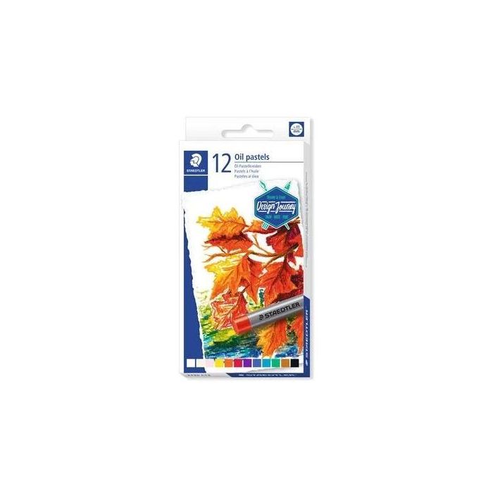 Staedtler Ceras Blandas Pasteles Al Óleo 70 mm Colores Surtidos Estuche 12 Ud