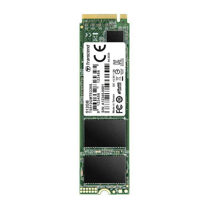 Transcend Transcend MTE220S, 512GB, NVMe PCIe Gen3 x4, 3300/2100 MB/s 1 Transcend Transcend MTE220S, 512GB, NVMe PCIe Gen3 x4, 3300/2100 MB/s 1