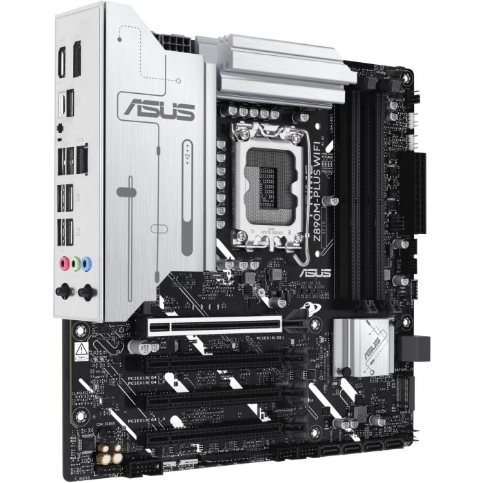 ASUS Z890M-Plus Wifi Placa Base para PC, Intel LGA 1851, DDR5, Wi-Fi 7 (802.11be), Factor de Forma micro ATX 6