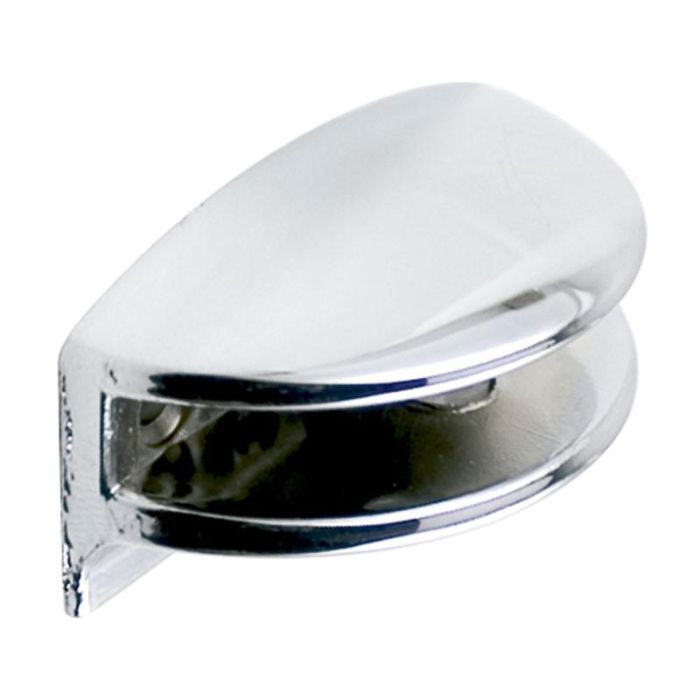 Herrajes Alk Soporte Media Luna para Cristal 6mm, Cromo (2 Unidades)