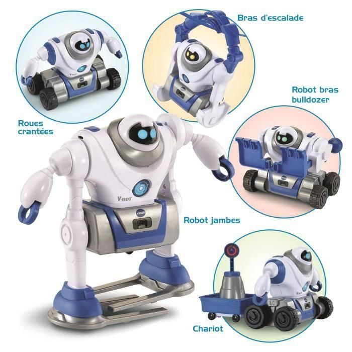 VTECH VTE3417765737053 V-BOT EXPLORER, Mi Robot 5 en 1 4