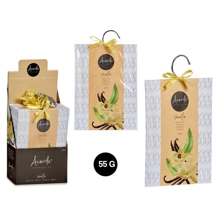 Bolsa Aromática Vainilla 55 gr Acorde - 16.5x28x0.4 cm (36 Unidades)