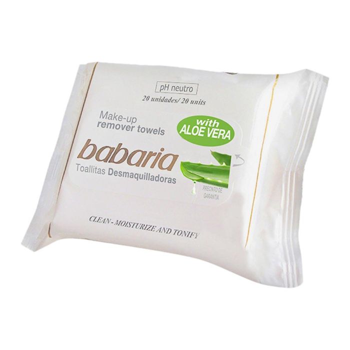 Babaria Aloe vera toallitas desmaquillantes 25un