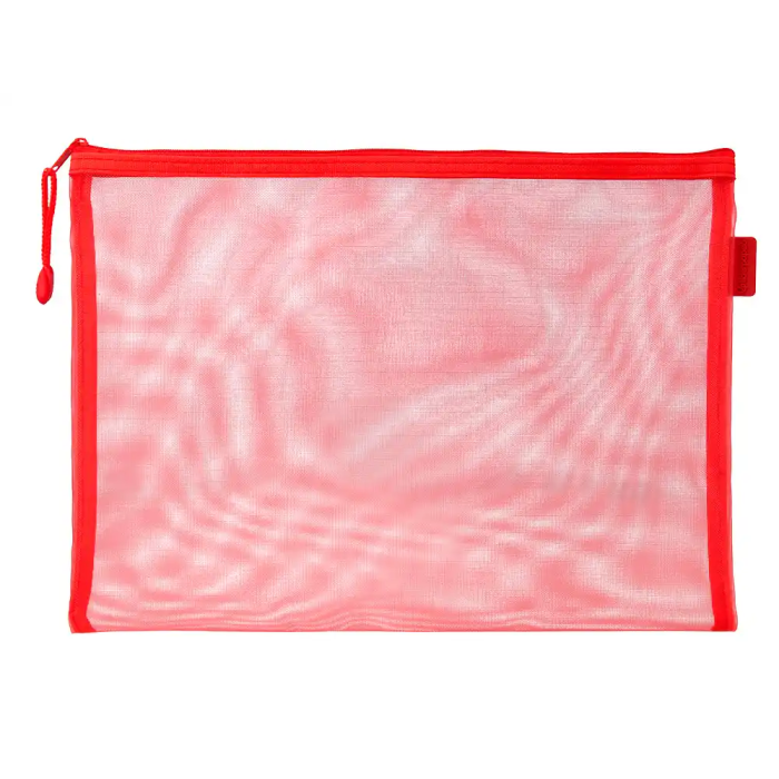 Liderpapel Bolsa zipper bag de poliéster transpirable multiusos tamaño Din A4 color rojo 1 Liderpapel Bolsa zipper bag de poliéster transpirable multiusos tamaño Din A4 color rojo 1