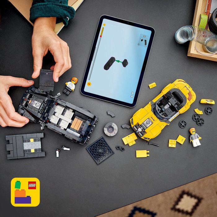 LEGO 76924 Speed Champions Mercedes-AMG G 63 y SL 63 - Pack Doble Coches de Juguete Construible Negro y Amarillo 7