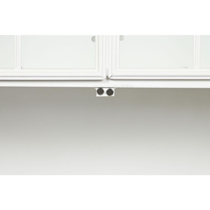 DKD Home Decor Vitrina Romantico Blanco Metal Cristal 91x172x36.5 cm 5