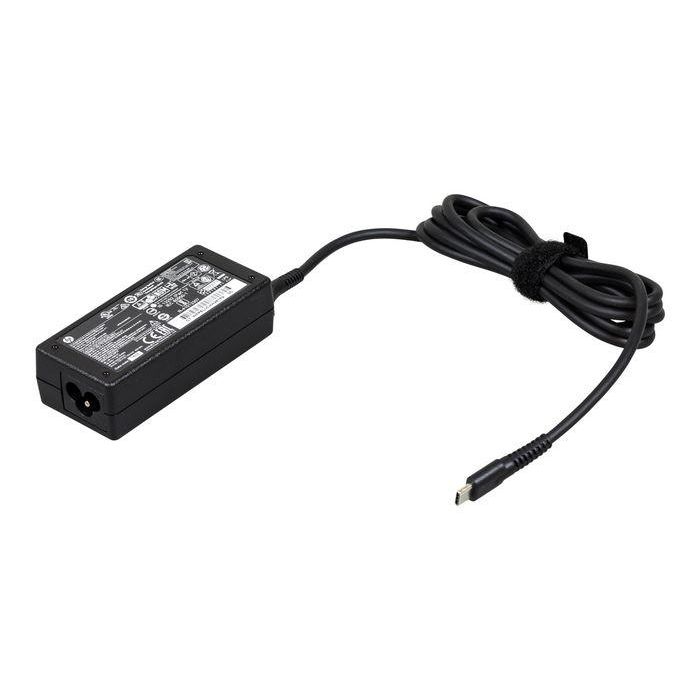 HP 45W USB-C power adapter for HP notebooks and tablets, input 100-240V, multiple output voltages. HP 45W USB-C power adapter for HP notebooks and tablets, input 100-240V, multiple output voltages.