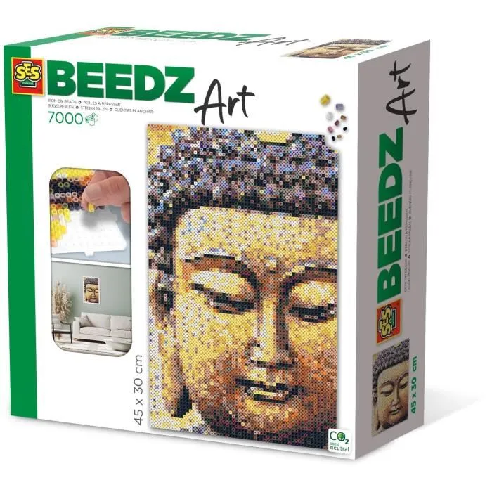 Ses Creative Beedz Art Kit de Cuentas para Planchar Buda 7000 con 7000 Perlas y Accesorios 0 Ses Creative Beedz Art Kit de Cuentas para Planchar Buda 7000 con 7000 Perlas y Accesorios 0