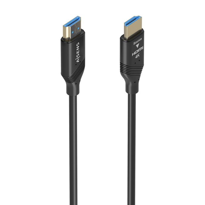 AISENS A148-0932 Cable HDMI 2.0 de Fibra Óptica Activo 30 Metros 4K HDR con Ethernet y ARC Negro