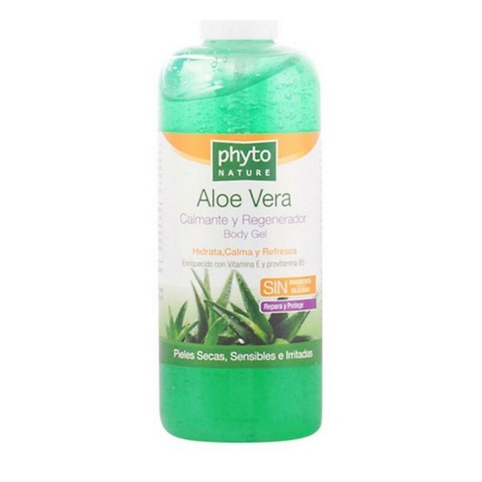 Luxana PHYTO NATURE Gel Hidratante Corporal Aloe Vera Puro Calmante y Regenerador con Vitamina B5 y E para Piel Sensible Aftersun 250 ml